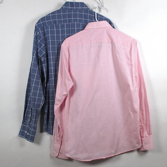 BUNDLE OF 2 THOMAS PINK DRESS SHIRTS - Picture 2 of 10